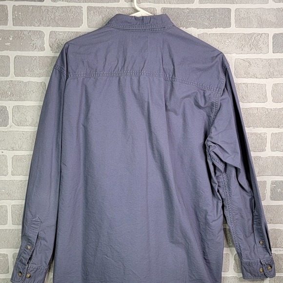 Chase Authletics Racing Blue Casual Button Down Long Sleeve Men's Size L - Picture 7 of 15